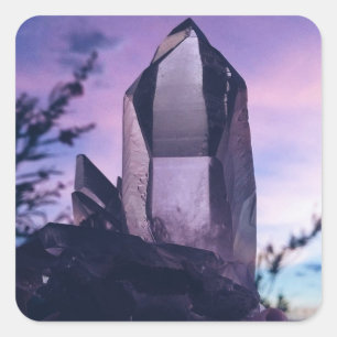 kristalliefhebbers vierkante sticker