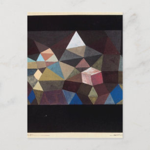 Kristallijn landschap door Paul Klee Briefkaart