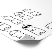 Kristallijne daggrafiek poster (Hoek)