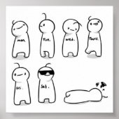 Kristallijne daggrafiek poster (Voorkant)