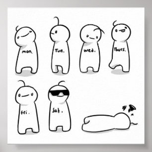 Kristallijne daggrafiek poster