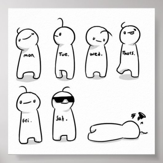 Kristallijne daggrafiek poster (Voorkant)