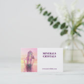 kristallijne delfstoffenwinkel visitekaartje (Staand voorkant)