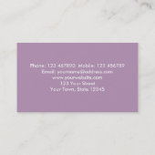 kristallijne delfstoffenwinkel visitekaartje (Achterkant)