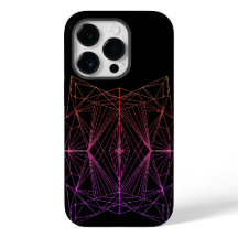Kristallijne geometrie Duurzame iPhone Case