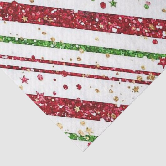 Kristallijne kerststrepen, papier voor losse velle (Detail)