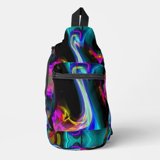 Kristallijne Regenboog Prism Sling Bag (Voorkant)