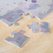 Kristallijne Stilte – Een Paarse Portret Legpuzzel (Zijkant)