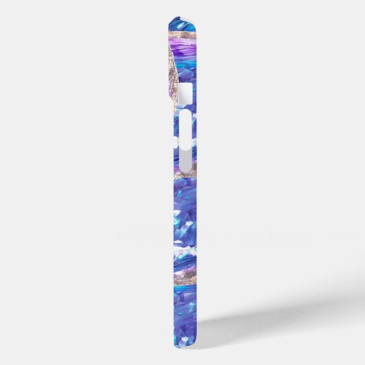 Kristallijnen Dromen: Amethist en Aqua Fusie Case-Mate iPhone Case (Achterkant / Links)