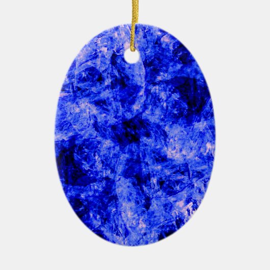 Kristalliseerd door Kenneth Yoncich Keramisch Ornament (Voorkant)