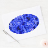 Kristalliseerd door Kenneth Yoncich Ovale Sticker (Envelop)