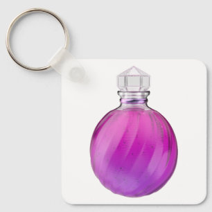 Kristalmagie drank bulb met paarse vloeistof sleutelhanger