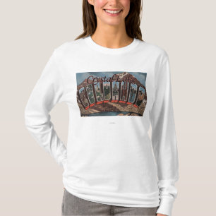 Kristalmeer, colorado - grote letterscènes t-shirt