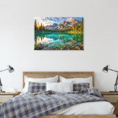 Kristalmeer Reflectie Canvasprint Canvas Afdruk (Insitu (Slaapkamer))