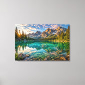 Kristalmeer Reflectie Canvasprint Canvas Afdruk (Voorkant)
