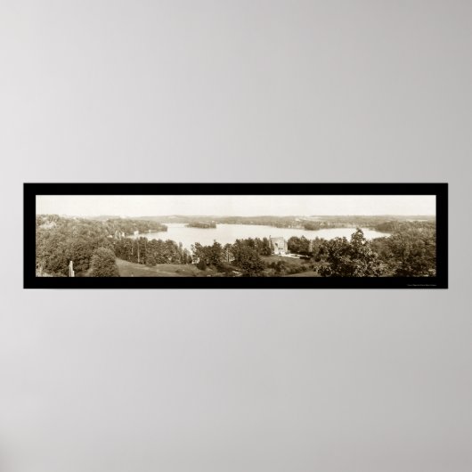 Kristalmeer Wisconsin Foto 1913 Poster (Voorkant)