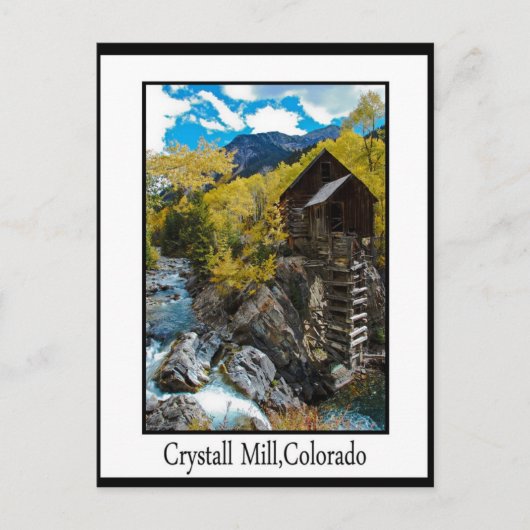 kristalmolen briefkaart (Voorkant)