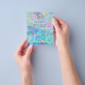 kristalopal FAUX-holograafbrochure Flyer (Hand)