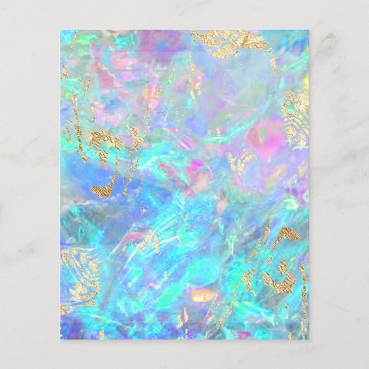 kristalopal FAUX-holograafbrochure Flyer (Achterkant)