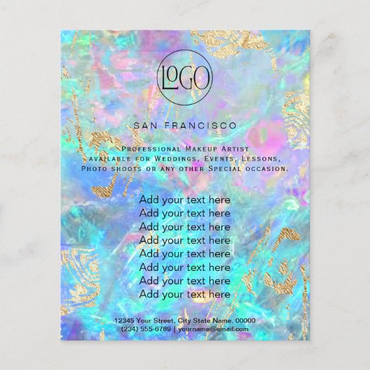 kristalopal FAUX-holograafbrochure Flyer (Voorkant)