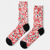 Kristalpatroon - White Red Green Sokken (Links)
