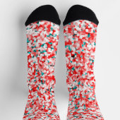 Kristalpatroon - White Red Green Sokken (Top)