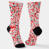 Kristalpatroon - White Red Green Sokken (Gebogen)