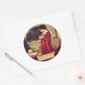 Kristalplaat voorkant Raphaelite-boekplaat Ronde Sticker (Envelop)