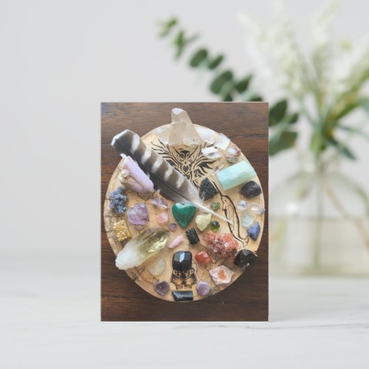 Kristalraster Briefkaart (Staand voorkant)