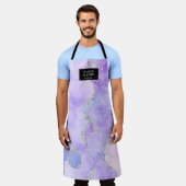 kristalroze monogram schoonheidssalon schort (Gedragen)