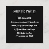 Kristalruimte galaxsterren tarot vierkante visitekaartje (Achterkant)