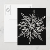 Kristalsneeuwvlok Briefkaart (Voorkant / Achterkant)