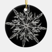 Kristalsneeuwvlok Keramisch Ornament (Voorkant)