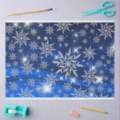 kristalsneeuwvlokken, tissuepapier (Craft)