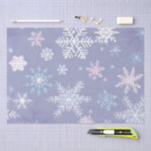 kristalsneeuwvlokken, tissuepapier (Craft)