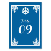 Kristalsnowflake kerstnummer kaart (Voorkant)