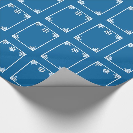 Kristalsnowflake kerstpapier cadeaupapier (Hoek)