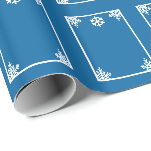 Kristalsnowflake kerstpapier cadeaupapier (Rol Hoek)