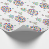 Kristalsnowflakes, omslagpapier cadeaupapier (Hoek)