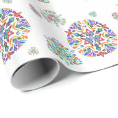 Kristalsnowflakes, omslagpapier cadeaupapier (Rol Hoek)