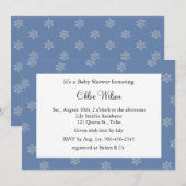  kristalsnowvlokken (blauw) kaart (Voorkant / Achterkant)