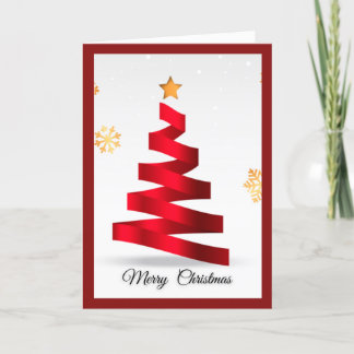 Kristalstructuur met ribbon Desiing Greeting Kerst Feestdagen Kaart