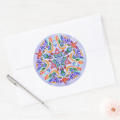 Kristalsymmetrie (Sticker) Ronde Sticker (Envelop)