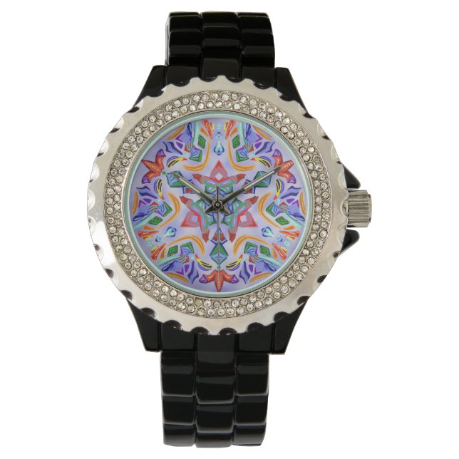Kristalsymmetrie (strass horloge) horloge (Voorkant)
