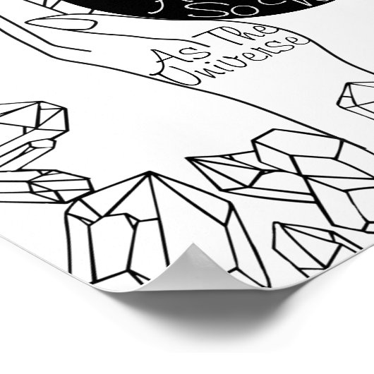 Kristalval zoals hierboven zo hieronder poster (Hoek)