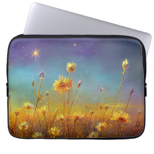 Kristalvelden en roestbakken laptop sleeve