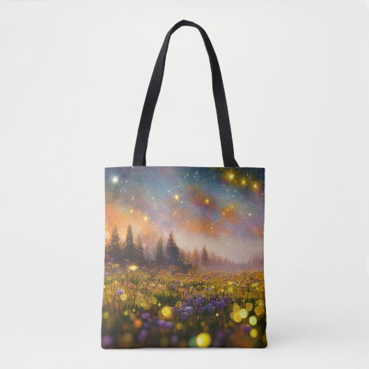 Kristalvelden en roestbakken tote bag (Voorkant)