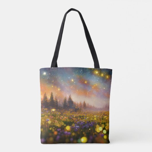 Kristalvelden en roestbakken tote bag (Achterkant)
