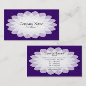 Kristalventilator - Deep Paars Visitekaartje (Voorkant / Achterkant)