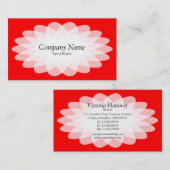 Kristalventilator - rood visitekaartje (Voorkant / Achterkant)